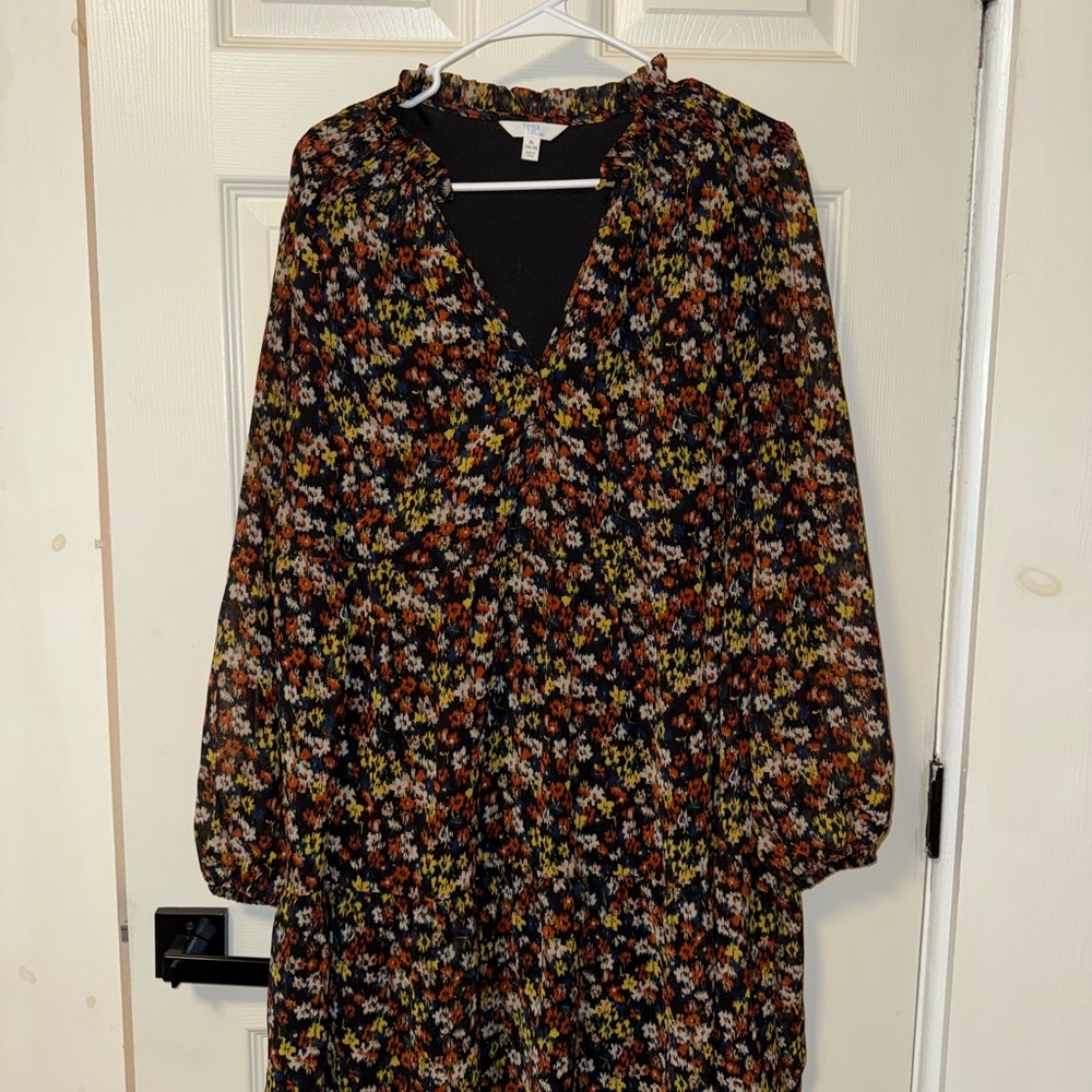 Floral Long-Sleeve Dress